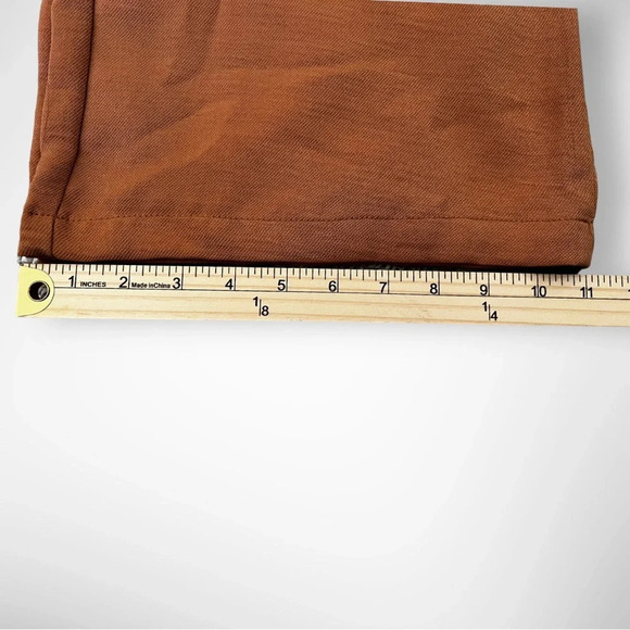 OPHELIA‎ ROE Women's Camel Brown Wide Leg Trousers Size Medium | NWT - Picture 8 of 9